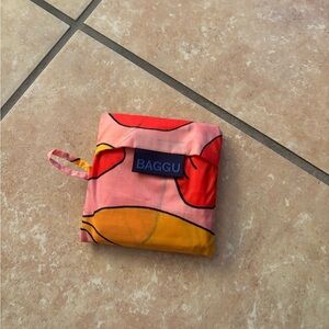 BAGGU Pink and Orange Tote